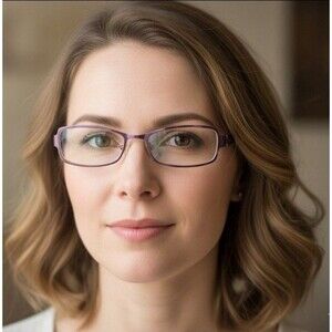 TED BAKER Y2K Slim Purple Metal Glasses Twice Shy B192 Frames